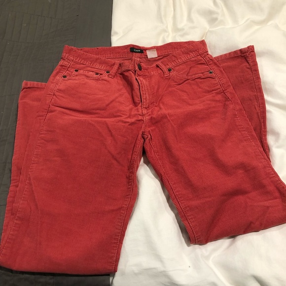 Orange-red J. Crew corduroy pants - Picture 5 of 8